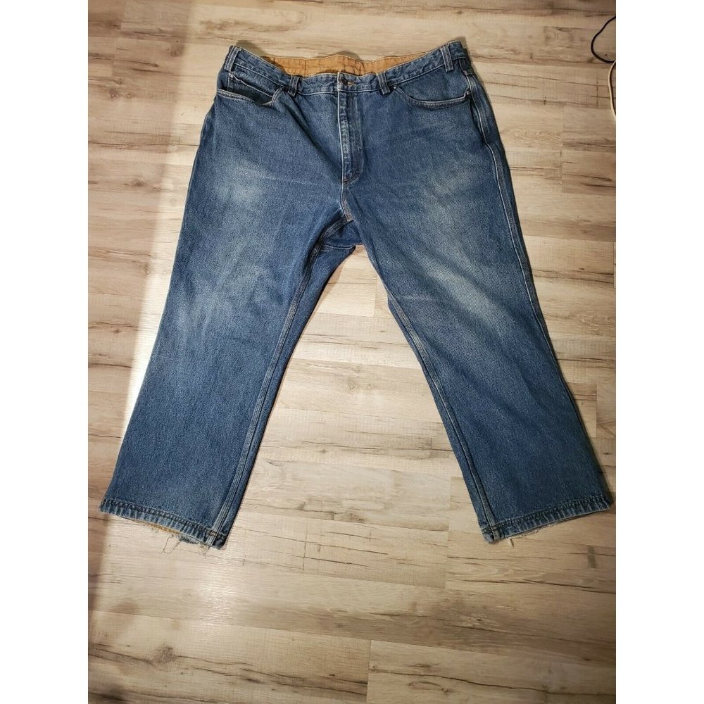 2 pr Duluth Trading Mens Size 44 x 28 Jeans Flex Fire Hose Style 3237-18 Pre-own